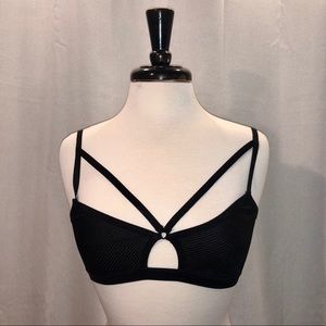 Iridescent Black Bralette